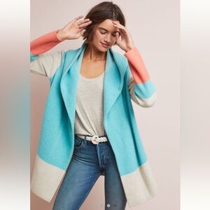 Field Flower Hooded Alpine Sweater Coat | Wedgewood Blue | M